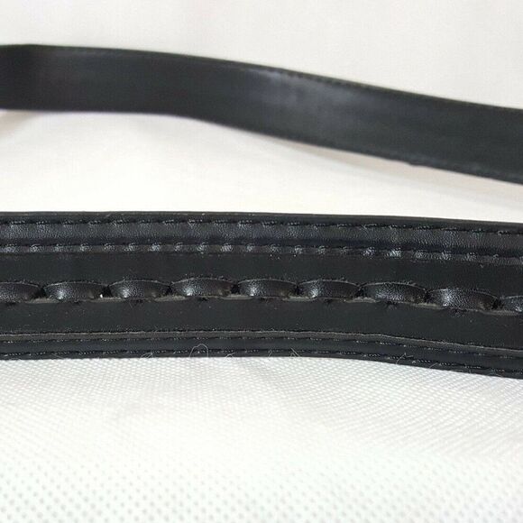 NEW Mens Stitched Woven Braided Belt Sz 42 Black - Picture 1 of 2